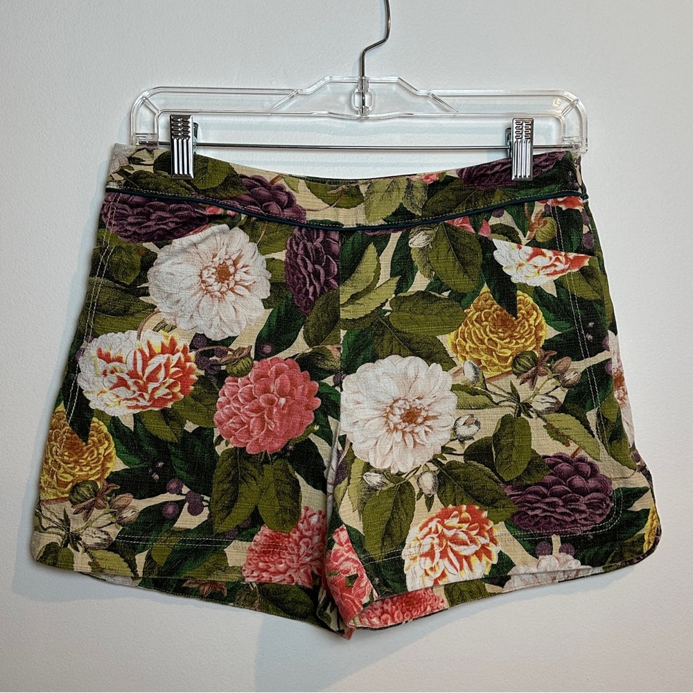 ELEVENSES Ranunculus Bloom Floral Shorts for Anthropologie size 4